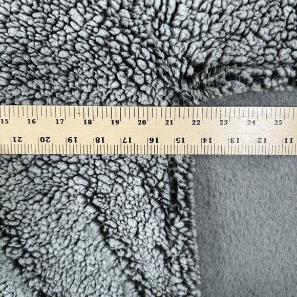 NFL Minnesota Vikings Sherpa Quarter-Zip Pullover Jacket Women's Gray - Picture 9 of 12